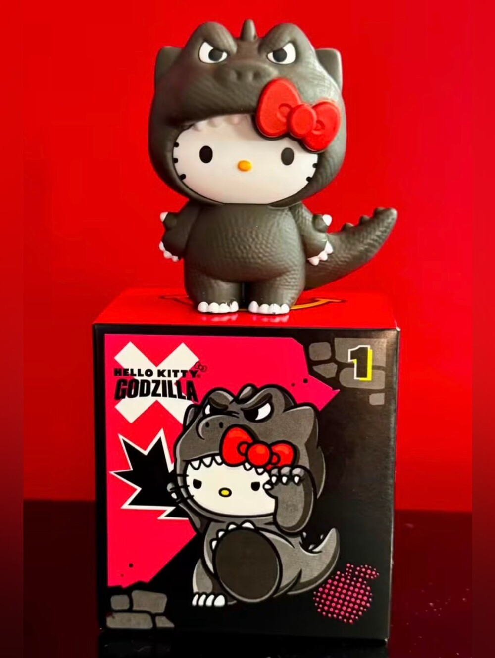 Hello Kitty x Godzilla #1, Keroppi x King Gholdorah #2, & My Melody x Mothra #3 - Picture 2 of 4